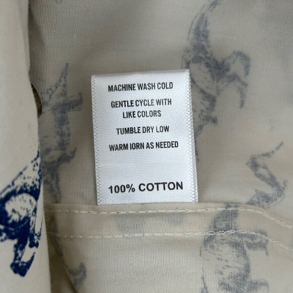 Sovereign Code Dinosaur Print Cotton Button Down Short Sleeve Shirt NWT (7) - Picture 13 of 14